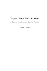 Bayes` Rule With Python - James V Stone