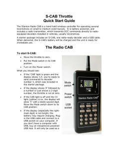 s-cab_quickstart - the NCE Information Station