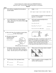 3rd Grade Summer Mathematics Review #1