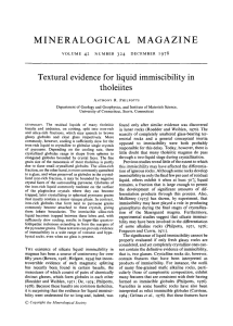 Textural evidence for liquid immiscibility in tholeiites