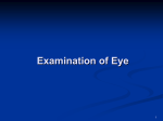 Examination of Eye