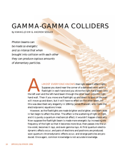 gamma-gamma colliders