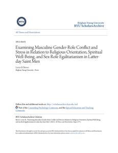 Examining Masculine Gender-Role Conflict and Stress in Relation to