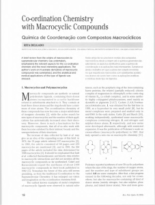 Co-ordination Chemistry with Macrocyclic Compounds