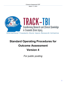 Outcome Assessment SOP - TRACK-TBI