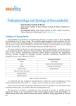 Pathophysiology and Etiology of Osteoarthritis - e