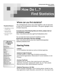 How Do I…? Find Statistics - University of Illinois Library