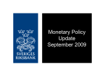 Monetary Policy Update September 2009