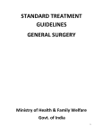 standard treatment guidelines general surgery