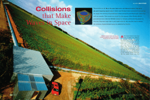Collisions that make waves in Space (MaxPlanckResearch 2002/1)