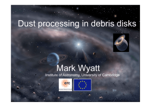 Dust processing in debris disks - Max-Planck