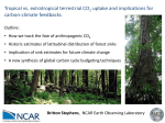 Tropical vs. extratropical terrestrial CO2 uptake and implications for