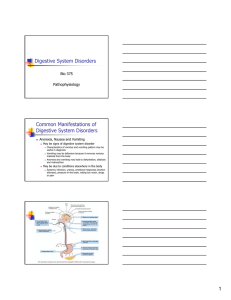 Digestive System Disorders - Academic Resources at Missouri