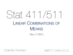 linear combinations of means - Methods of data analysis.stat511