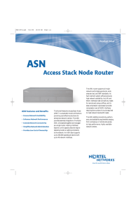 Access Stack Node Router