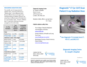 Diagnostic CT or CAT Scan Patient X