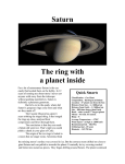 Saturn - Peterborough Astronomical Association