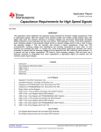 Capacitance Requirements for High Speed