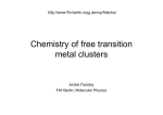 Chemistry of free transition metal clusters
