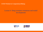 Drug resistance mutations and model developments