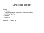 Lecture 9: Landscape ecology
