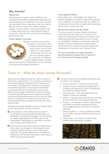 Topic 4 – Why do share prices fluctuate?