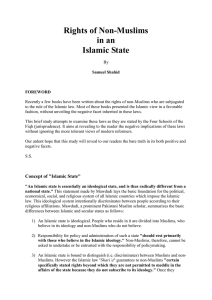 Rights of Non-Muslims in an Islamic State