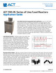 ACT 350-RL Series of Line/Load Reactors Application Guide
