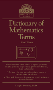 Dictionary of Mathematics Terms Third Edition - ABM-PK