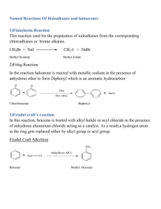 Named Reactions Of Haloalkanes and haloarenes