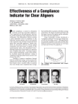 Effectiveness of a Compliance Indicator for Clear Aligners
