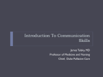 Introduction To Communication Skills