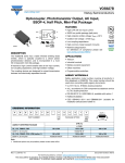 VOS627B Optocoupler, Phototransistor Output, AC Input, SSOP