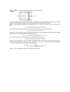 33.43. Model: Assume that the field is uniform in space over the loop