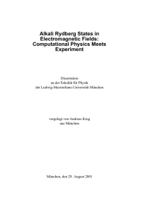 Alkali Rydberg States in Electromagnetic Fields