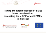 evaluating the «DPP orienté PME» in Senegal