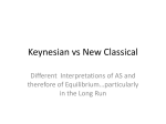 Keynesian vs New Classical