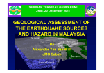 1. Geological assesment of the earthquake sources and hazard in