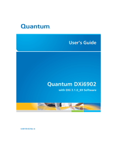 Quantum DXi6902 User`s Guide