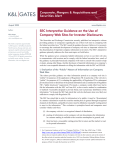SEC Interpretive Guidance on the Use of Company Web Sites for