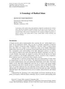 A Genealogy of Radical Islam