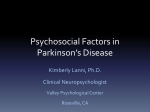 Psychosocial Factors in Parkinson`s Disease