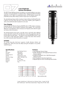 Tone Shaping Included Large Diaphragm Dynamic Microphone