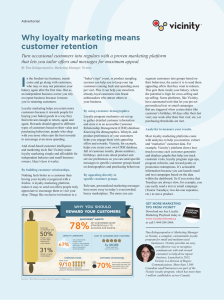 Why loyalty marketing means customer retention