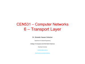 6 – Transport Layer