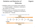 Oxidation and Reduction of Organic Molecules