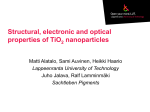 Structural, electronic and optical properties of TiO2 nanoparticles