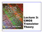 Lecture 3: Transistor Theory