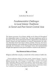 9 Fundamentalist Challenges to Local Islamic Traditions in Soviet