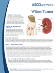 Wilms Tumor - Cancer.Net